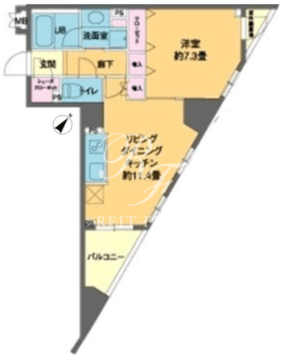 カスタリア池袋 603 間取り図