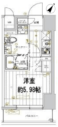 レガリス品川サウス 704 間取り図