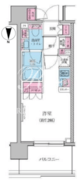 レジディア品川シーサイド 408 間取り図