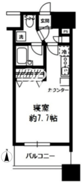 レジディア四谷三丁目 207 間取り図