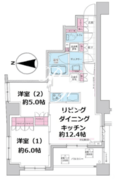 ステラメゾン三軒茶屋 502 間取り図 ?>