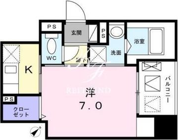 アクシア人形町 401 間取り図