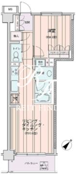 エスティメゾン豊洲レジデンス E-730 間取り図