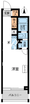 アーデン芝公園 204 間取り図