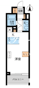 アーデン芝公園 1202 間取り図