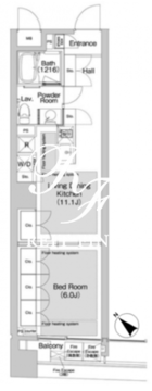 BPRレジデンス渋谷 708 間取り図