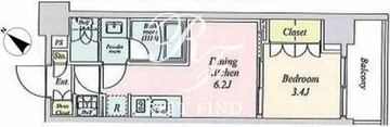 クレストコート押上ノース 602 間取り図