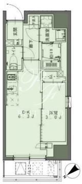 グランパセオ日本橋箱崎町 303 間取り図