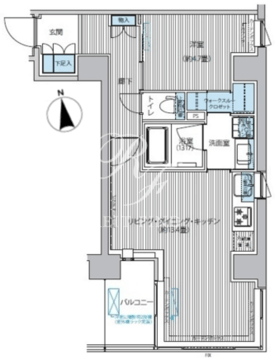 御幸レジデンス日本橋茅場町 704 間取り図