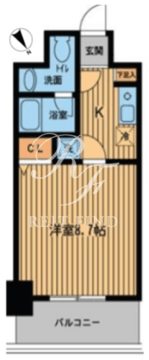 プライムアーバン門前仲町 502 間取り図