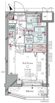 コンシェリア白金台 TOKYO PLATINUM 503 間取り図