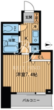 プライムアーバン西新宿2 403 間取り図