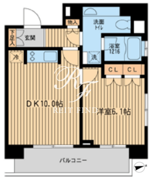 ラクラス田町 301 間取り図