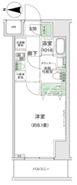 スタイリオ蒲田2 202 間取り図