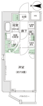 スタイリオ蒲田2 401 間取り図