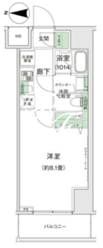 スタイリオ蒲田2 602 間取り図