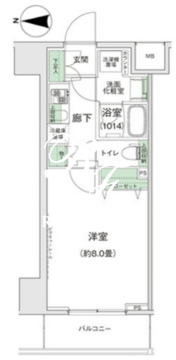 スタイリオ蒲田2 603 間取り図