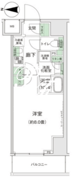スタイリオ蒲田2 604 間取り図