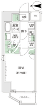 スタイリオ蒲田2 801 間取り図