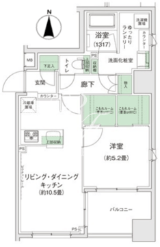 スタイリオ蒲田2 906 間取り図