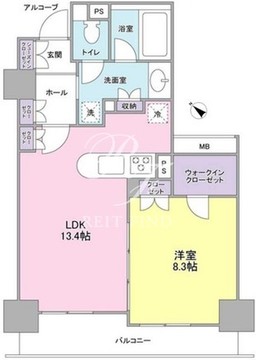 グレンパークG-WEST 1006 間取り図