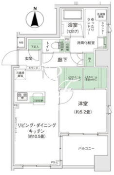 スタイリオ蒲田2 1106 間取り図