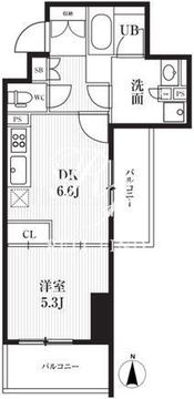 AR向島 607 間取り図