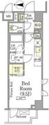 ザ・パークワンズ高輪 301 間取り図