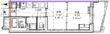 ルネサンスコート蒲田リバーテラス 203 間取り図