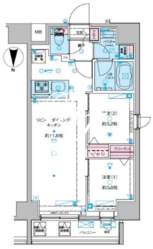 ジェノヴィア南千住3スカイガーデン 504 間取り図