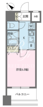 ドゥーエ新川 403 間取り図