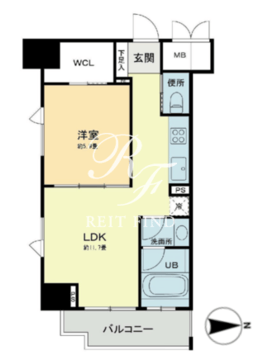 ベルファース本郷弓町 1205 間取り図