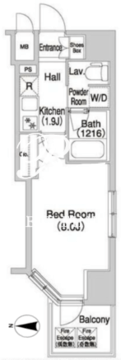コンフォリア浅草橋DEUX 1202 間取り図