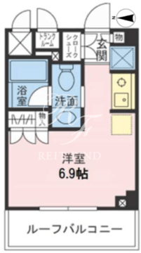 ザパームス両国 704 間取り図