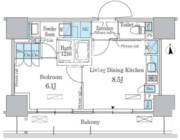 パークアクシス東陽町・親水公園 1208 間取り図