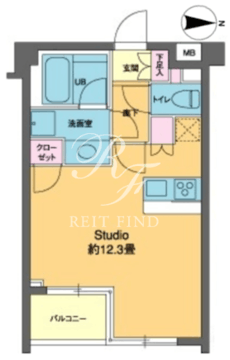 カスタリア高輪台2 306 間取り図
