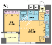 カスタリア人形町2 702 間取り図