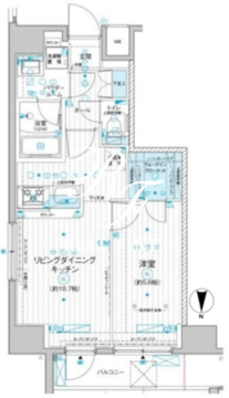 メインステージ入谷4 1303 間取り図