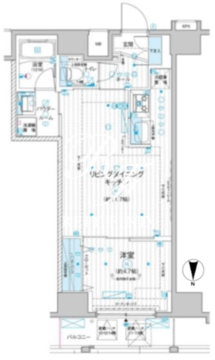 メインステージ入谷4 1302 間取り図