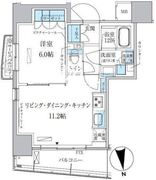 パークアクシス上野松が谷 701 間取り図