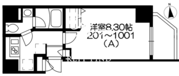 アルファコート西蒲田2 301 間取り図