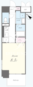 ランエージ新御徒町 1001 間取り図