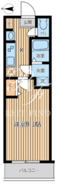 オーキッドレジデンス両国2 802 間取り図