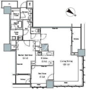 ザ・東京タワーズミッドタワー 1926 間取り図
