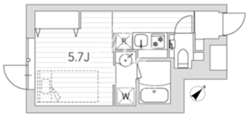 グランデュオ高輪 205 間取り図