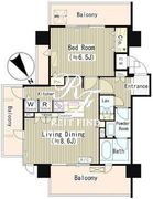 インザガーデン 1105 間取り図
