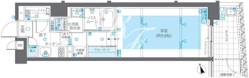 ズーム広尾 107 間取り図