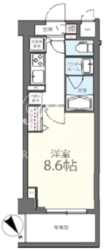 コリーヌ池田山 102 間取り図