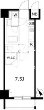 KDXレジデンス豊洲 414 間取り図