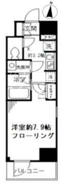 ループコート日本橋 401 間取り図